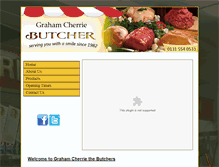 Tablet Screenshot of graham-cherrie-butcher.com